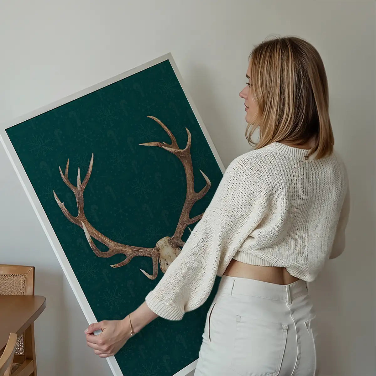 Rudolph Skull Print