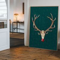 Rudolph Skull Print