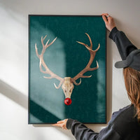 Rudolph Skull Print