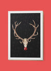 Reindeer Skull A6 Christmas Greetings Card