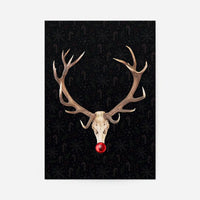 Rudolph Skull Print Black