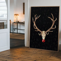 Rudolph Skull Print Black