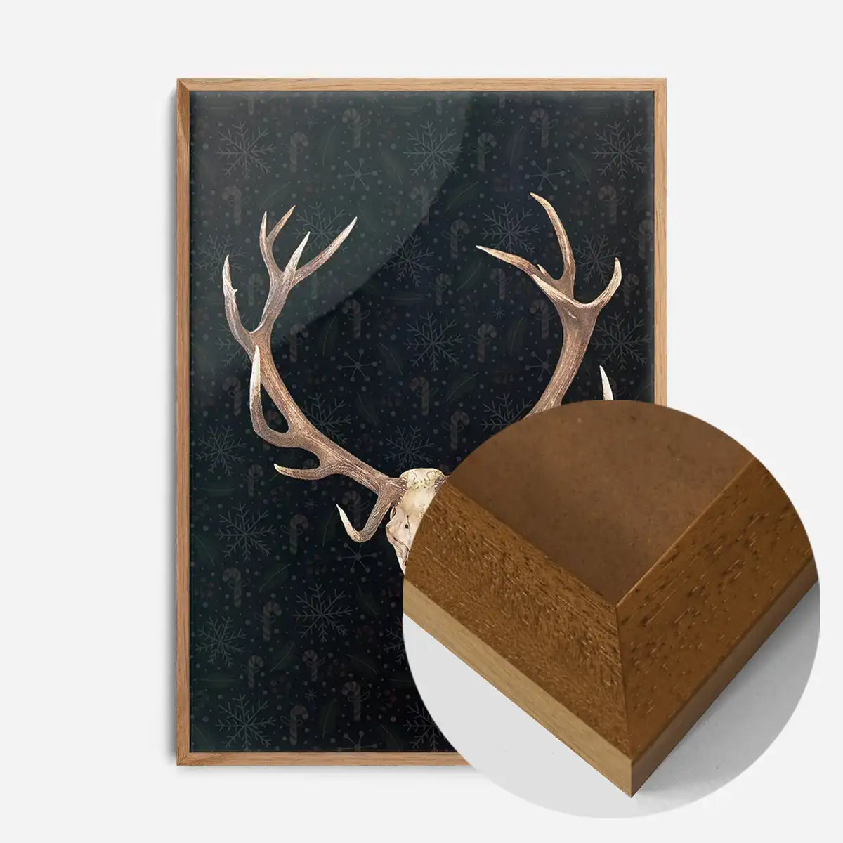 Rudolph Skull Print Black