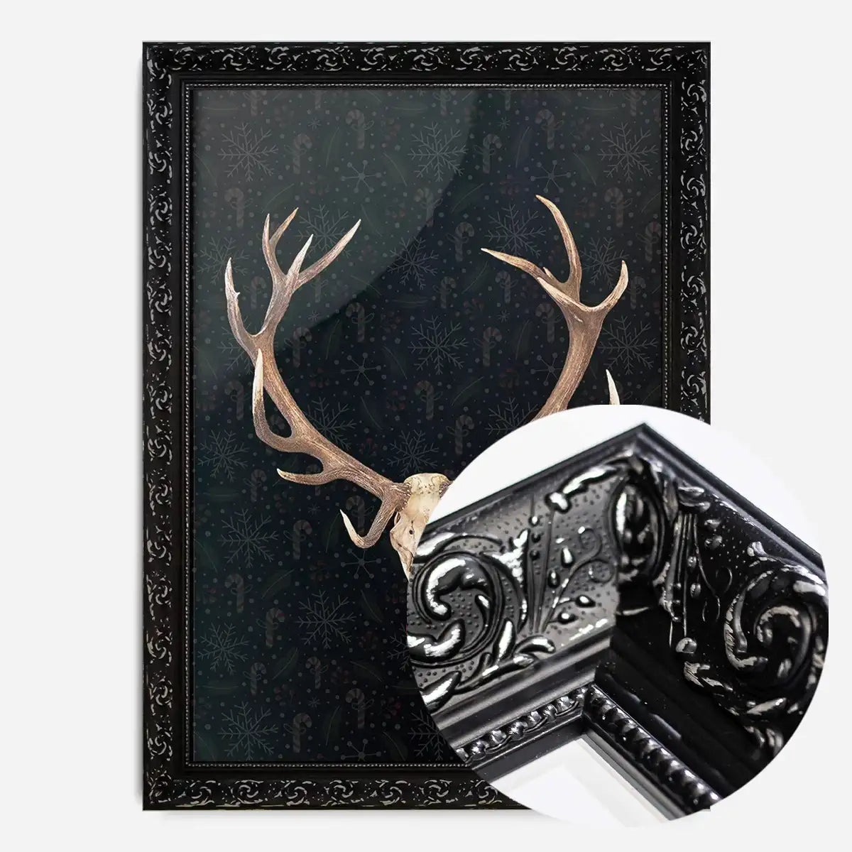 Rudolph Skull Print Black