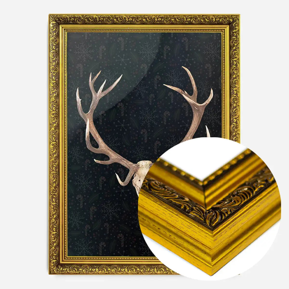 Rudolph Skull Print Black