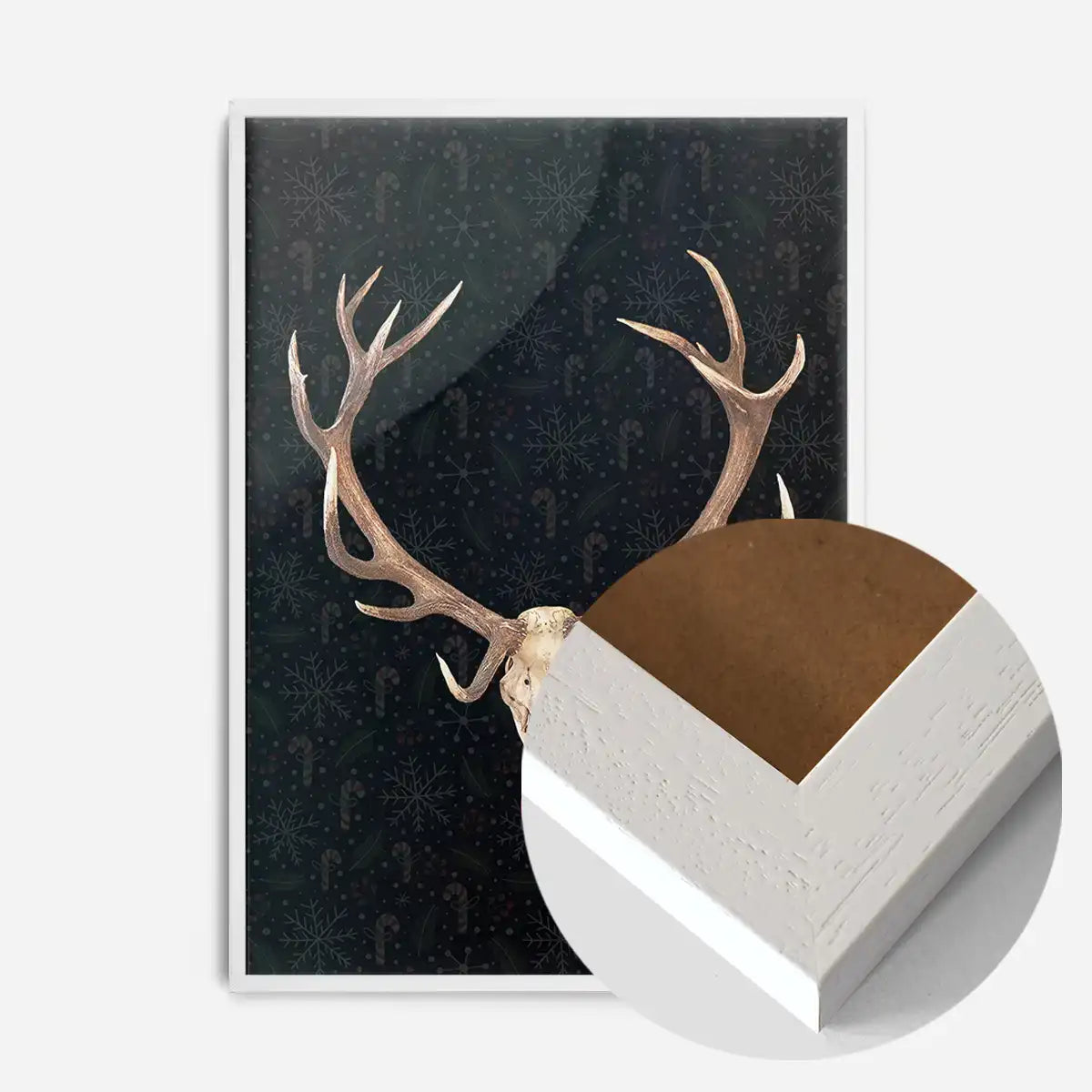 Rudolph Skull Print Black
