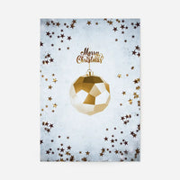 Golden Bauble Merry Christmas Print