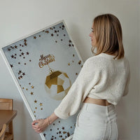 Golden Bauble Merry Christmas Print