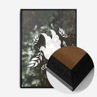 White Peace Dove Christmas Print