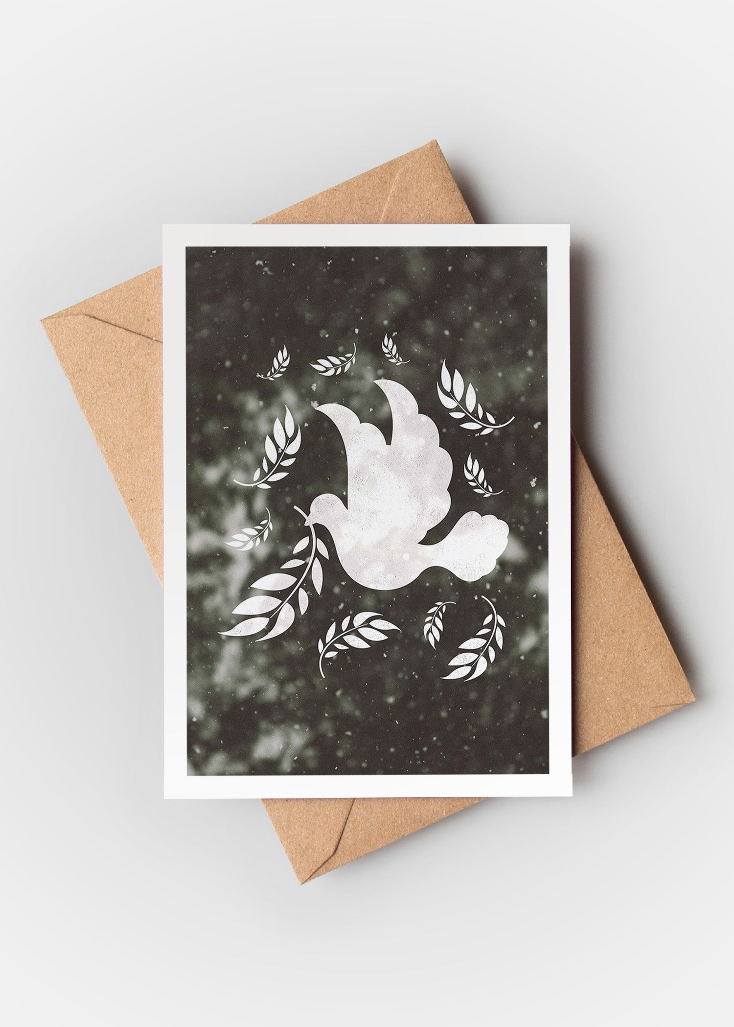 White Dove A6 Christmas Greetings Card