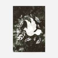 White Peace Dove Christmas Print