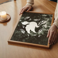 White Peace Dove Christmas Print