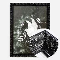 White Peace Dove Christmas Print