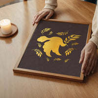 Gold Peace Dove Christmas Print