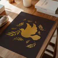Gold Peace Dove Christmas Print