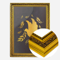 Gold Peace Dove Christmas Print