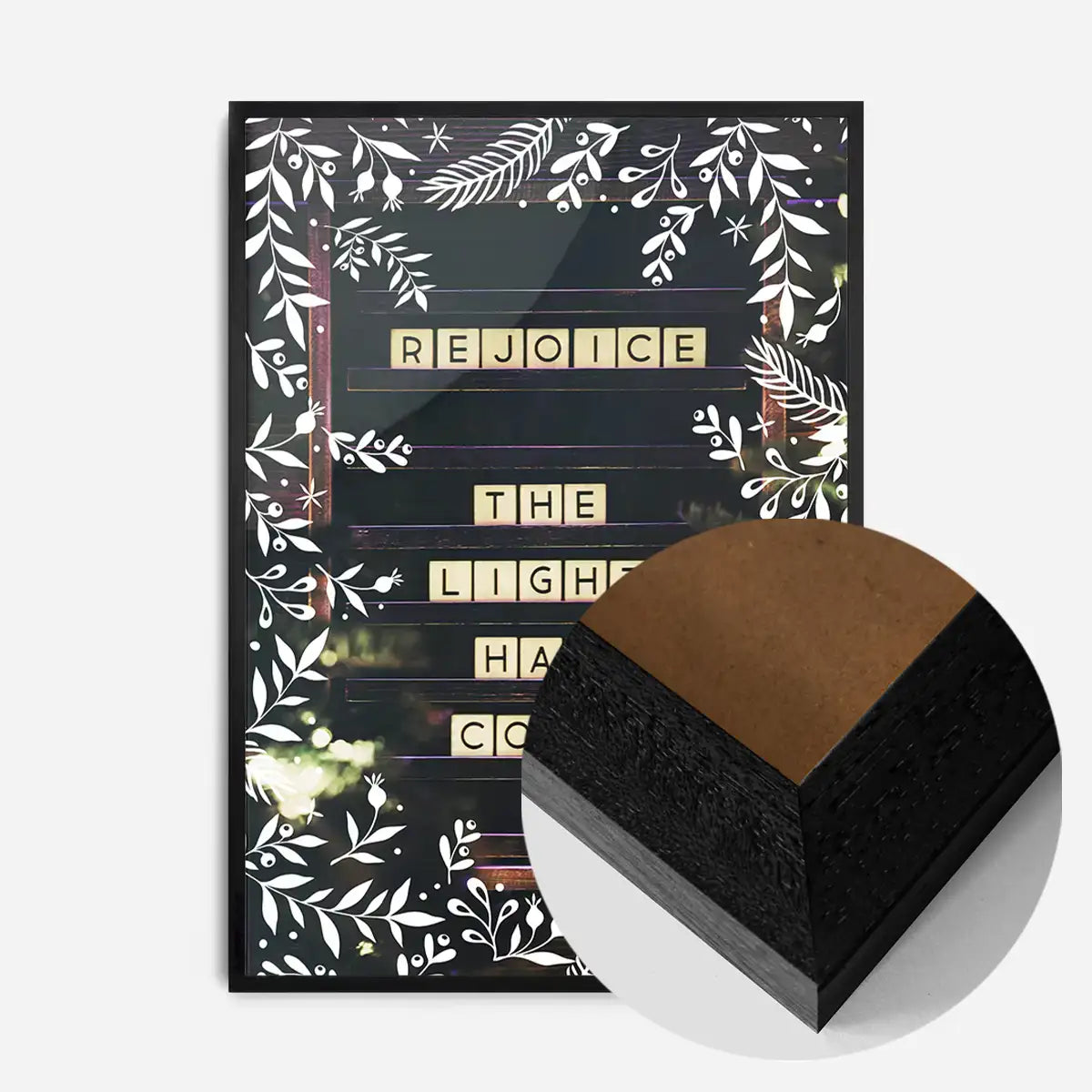 Rejoice Light Christmas Print