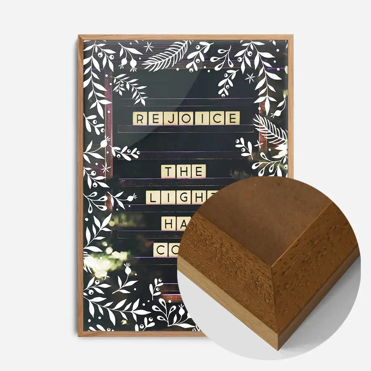 Rejoice Light Christmas Print