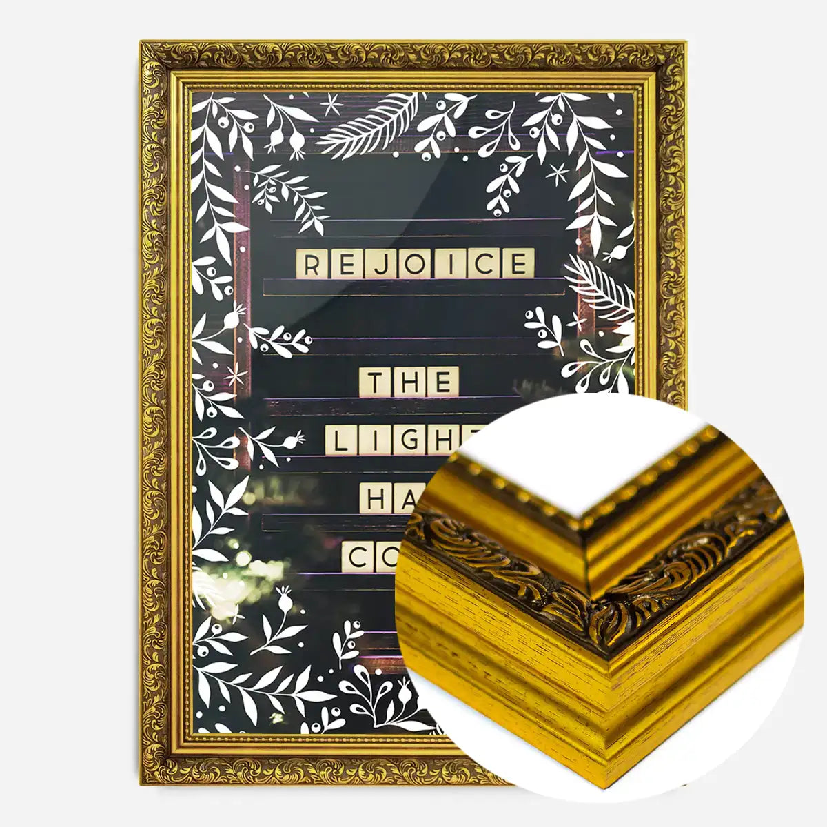 Rejoice Light Christmas Print
