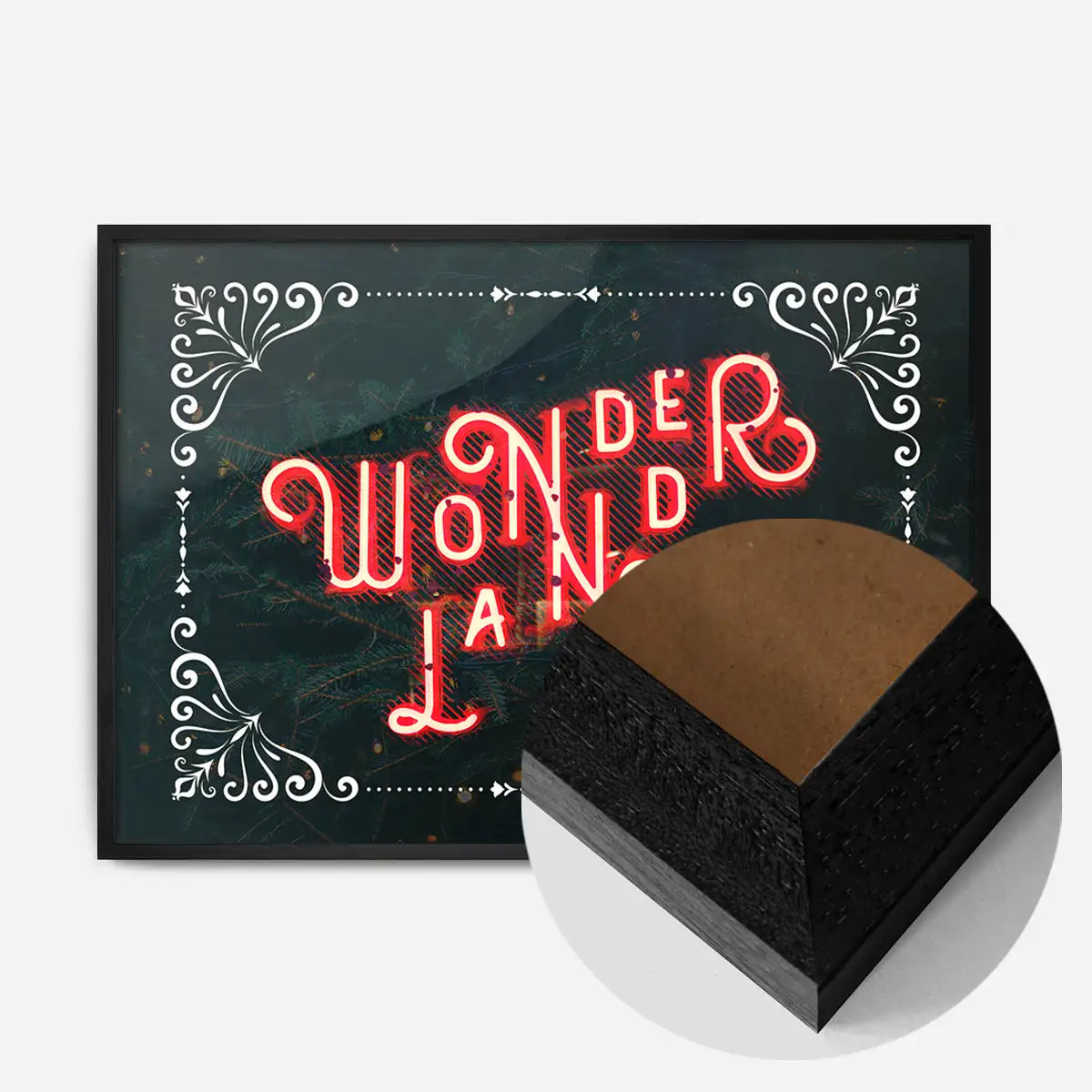 Wonderland Neon Christmas Print