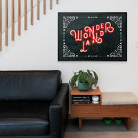 Wonderland Neon Christmas Print