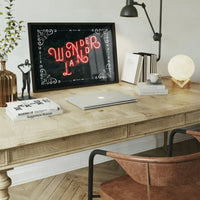 Wonderland Neon Christmas Print