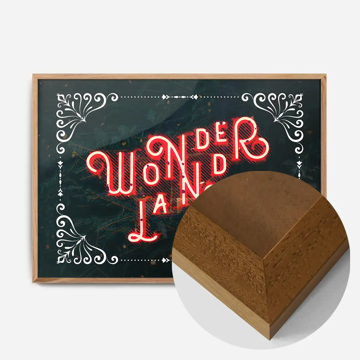 Wonderland Neon Christmas Print