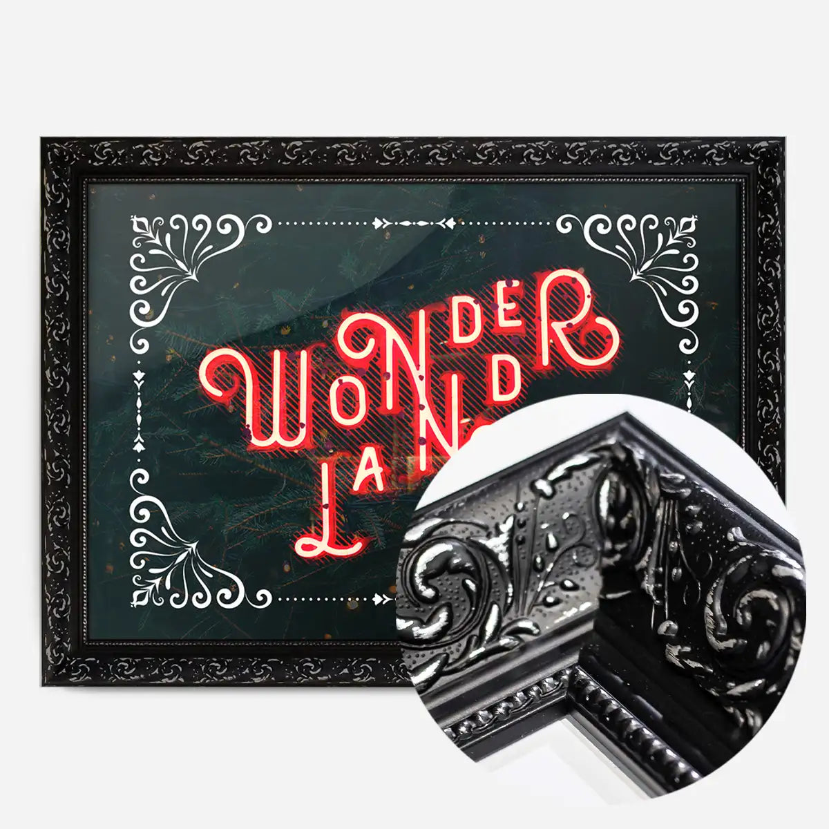 Wonderland Neon Christmas Print