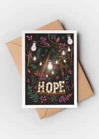 Hope Sign A6 Christmas Greetings Card