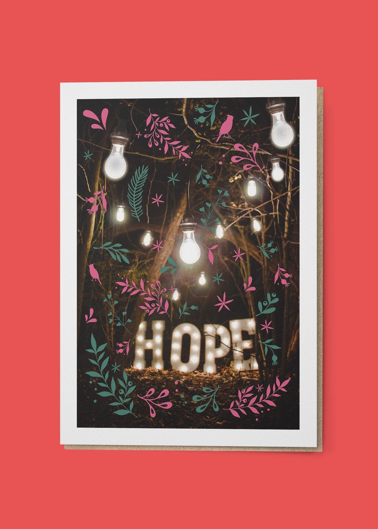 Hope Sign A6 Christmas Greetings Card