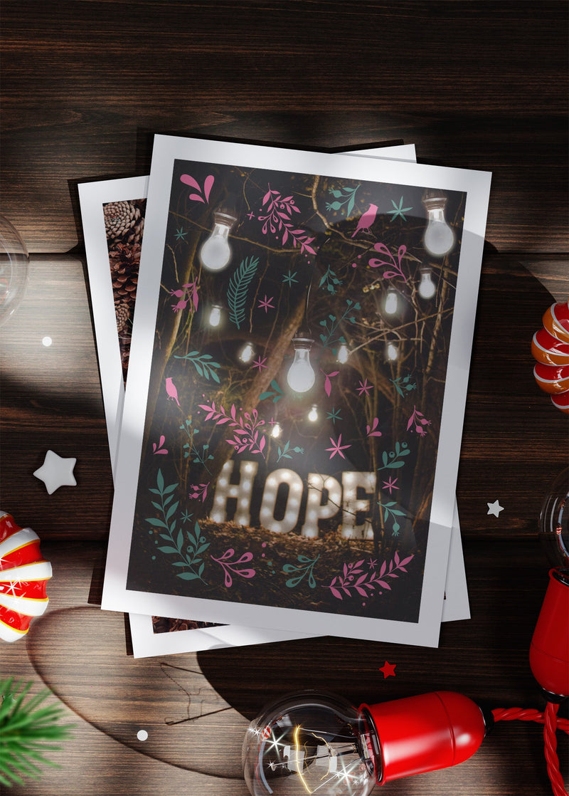 Hope Sign A6 Christmas Greetings Card