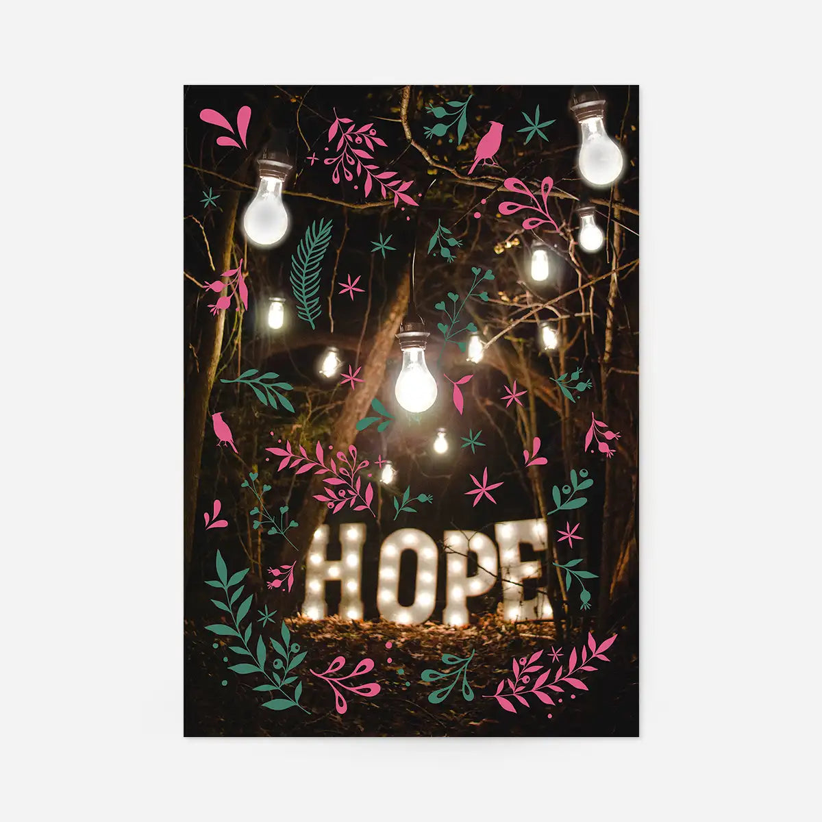 Hope Sign Christmas Print
