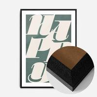 Happy Typography Christmas Print
