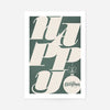 Happy Typography Christmas Print