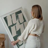 Happy Typography Christmas Print