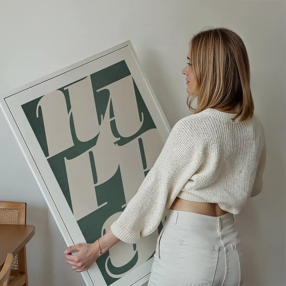 Happy Typography Christmas Print