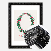 Vintage Antique Wreath Christmas Print