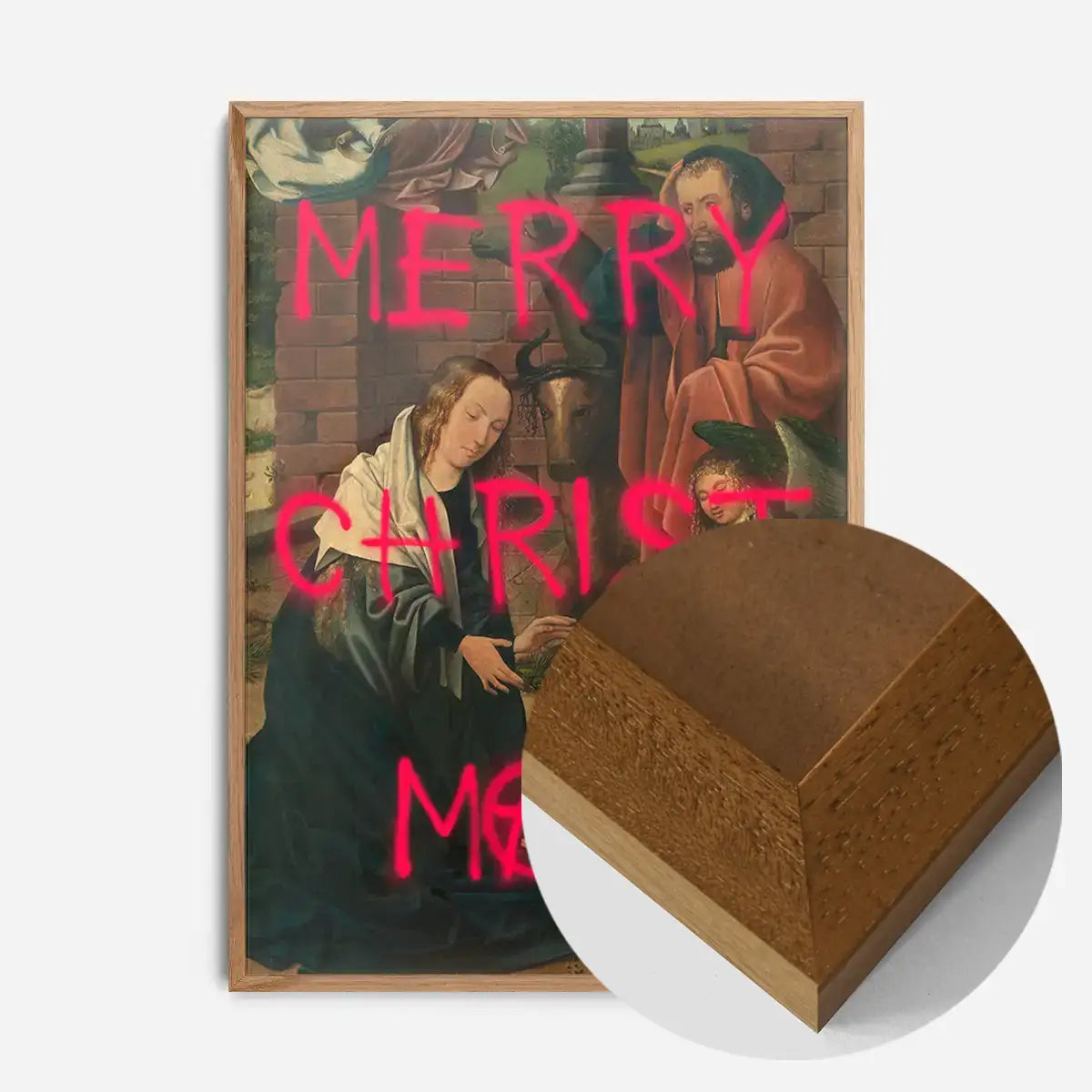 Nativity Spraypaint Christmas Print