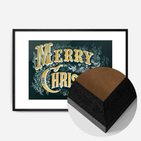 Gold Lettering Christmas Print
