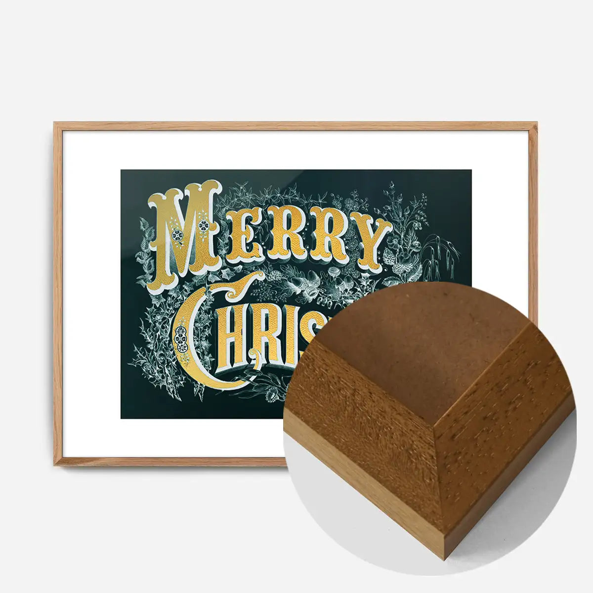 Gold Lettering Christmas Print
