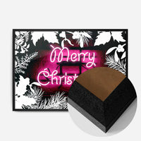Pink Neon Christmas Print