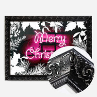 Pink Neon Christmas Print