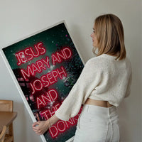 Jesus, Mary, Joseph & The Wee Donkey Christmas Print