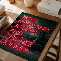 Jesus, Mary, Joseph & The Wee Donkey Christmas Print