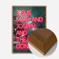 Jesus, Mary, Joseph & The Wee Donkey Christmas Print