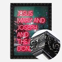 Jesus, Mary, Joseph & The Wee Donkey Christmas Print
