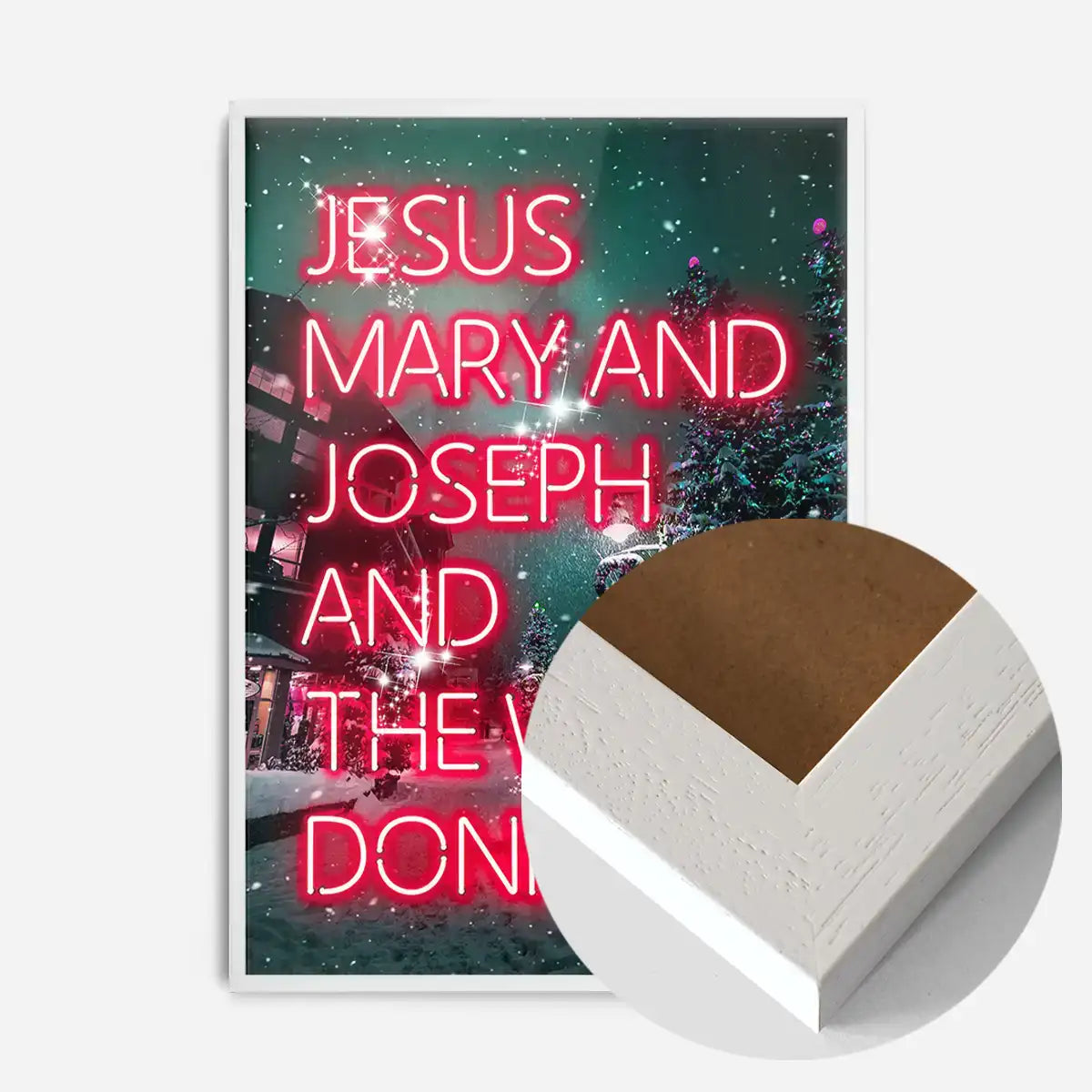 Jesus, Mary, Joseph & The Wee Donkey Christmas Print