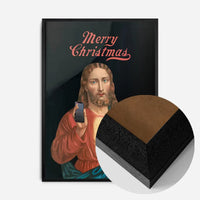 Jesus with Christmas Cracker Print
