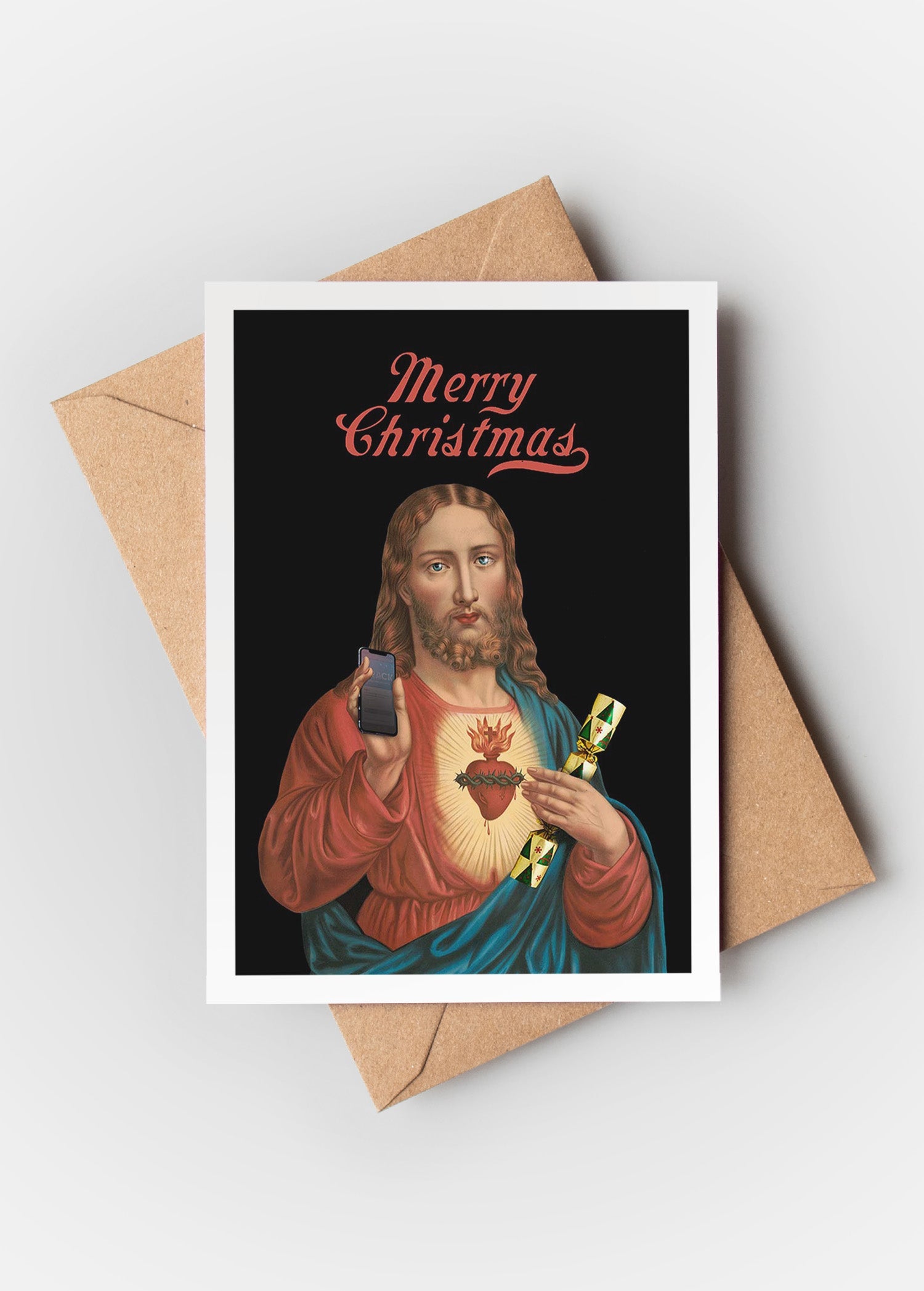 Jesus Merry Christmas A6 Christmas Greetings Card