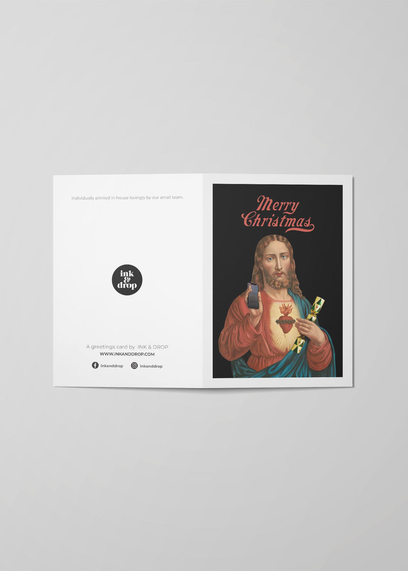 Jesus Merry Christmas A6 Christmas Greetings Card